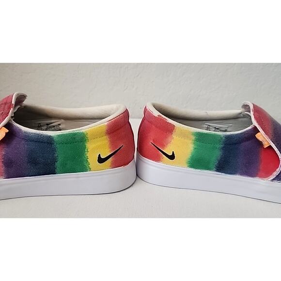 Nike SB Zoom Stefan Janoski Slip-On Rainbow Tie-Dye Canvas Shoes Size 8.5 US... - Picture 3 of 8